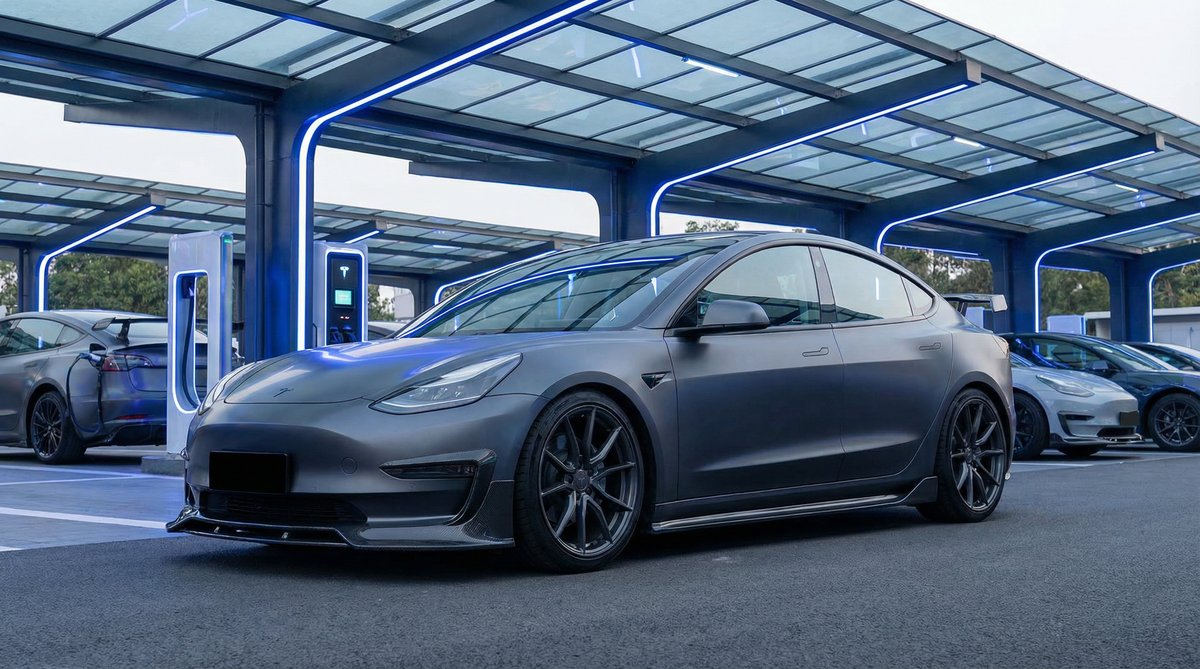 黑丝视频：特斯拉Model 3改装